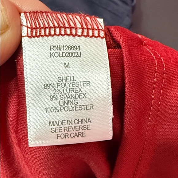 Live to be spoiled Elegant Scarlet Mini Dress Size m - Picture 5 of 6